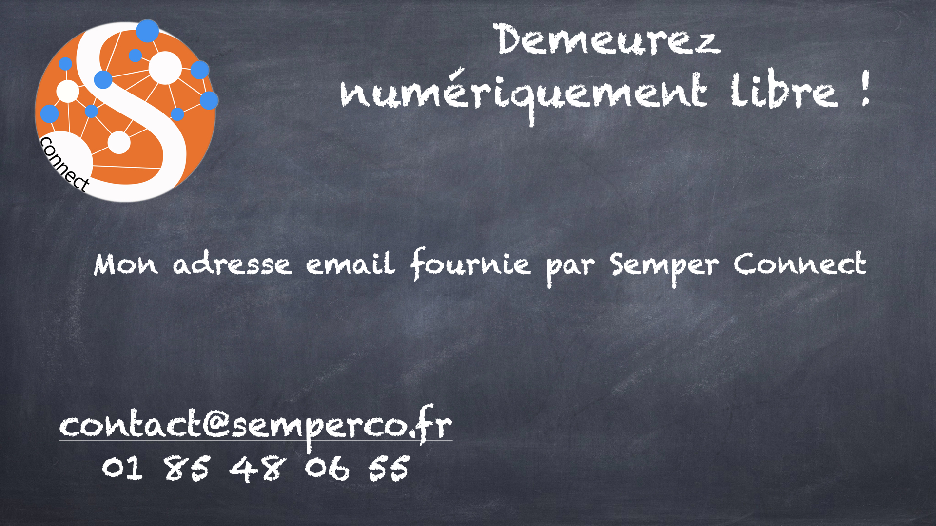 Mon email fourni par semper connect